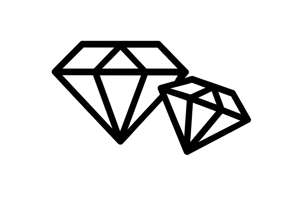 make the diamonds outline thicker and the diamonds to be next to eachother not seperated